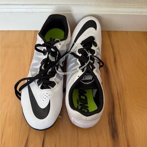 Nike White and Black Running Shoes